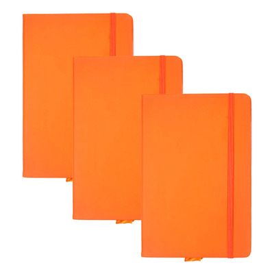 Yg Cuaderno A6 De Piel Sintética, 3 Unidades, Forrado Con /t