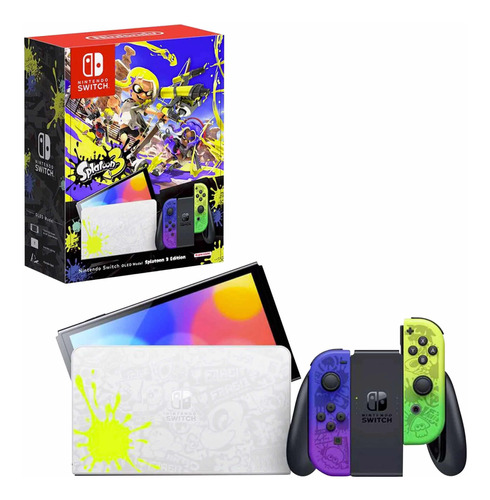 Nintendo Switch Oled Edicion Splatoon Usada