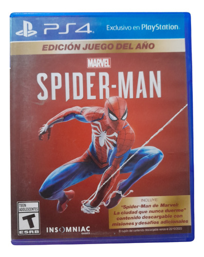 Juego Ps4 Spider-man Usado