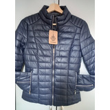 Campera Inflable Abrigo Mujer T Xs Marcacythére  Azul Marino