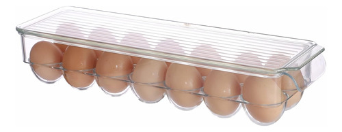 Contenedor De Huevos Con Tapa-huevera Para 14u Transparente