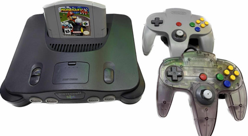 Consola Nintendo 64 Con Mario Kart 64 Y 2 Controles