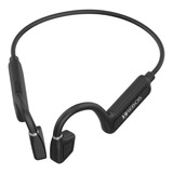 Fone Bluetooth Neckband Wireless Com Microfone Indução Óssea Cor Preto Hrebos Hs-611