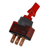 Chave Alavanca Asw-14d C/neon - 12v (vermelho)