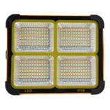 Luz De Trabajo Solar Led Recargable, 4 Modos, 1000 W, Resist