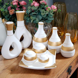 Enfeite Rack Sala Kit Trio Vasos Decorativos Vasos Fosco Lux