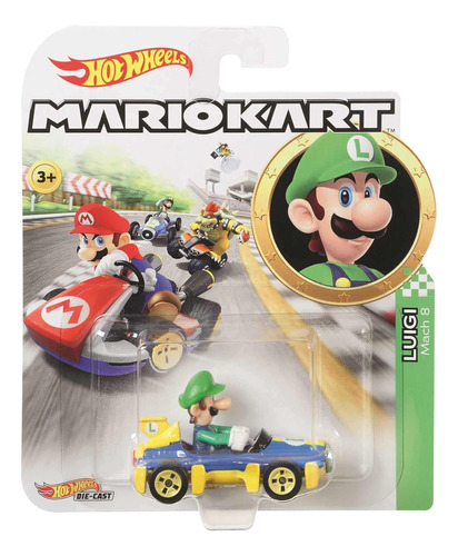 Luigi Mach 8 Hot Wheels Edición Limitada