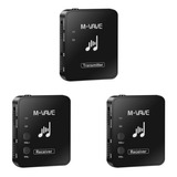 Kit Monitor De Palco M-vave Transmissor 2 Receptores Sem Fio