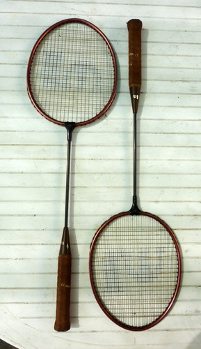 Par De Raquetas De Badminton Limao De Aluminio