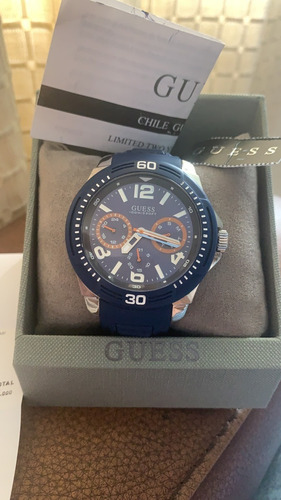 Reloj Guess Sport  Color Azul 