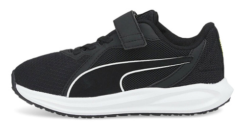 Tenis Puma Twitch Runner Niño-negro/blanco