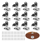 12pcs Cerradura Chapa Para Muebles Cajones Closet Con Llaves