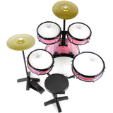 Bateria Musical Infantil Rock Baby Com Chimbal Profissional