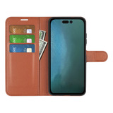 Wallet Case Em Couro Para iPhone 13 Pro Max