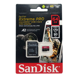 Memoria Micro Sd Sandisk Extreme Pro 64gb 5k Clase 10 U3- A2