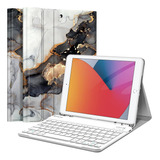 Fintie Funda Con Teclado Para iPad 9.ª, 8.ª Y 7.ª Gen Cloudy