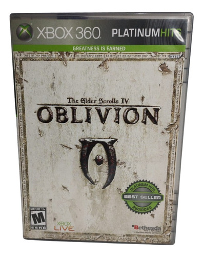 Jogo The Elder Scrolls Iv Oblivion Xbox 360 Raridade Com Nfe