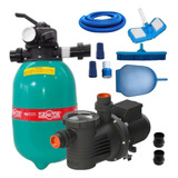 Bomba P/piscina 1/3cv C/filtro Dfr12 Dancor 30.000l + Kit
