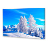 Cuadro 20x30cm Pinos Nevados Colchon De Nieve M2