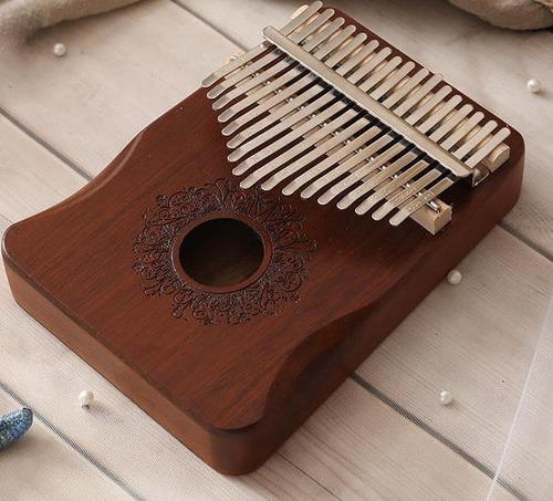 2021 Nuevo Kalimba 17 Teclas Dedo Pulgar Piano Instrumento