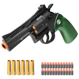 Revolver Toy Gun Eva Soft Bullets, Regalo Sorpresa Para Niño