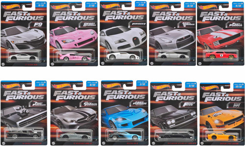 Hot Wheels Rapido Y Furioso Set Completo Fast And Furious 