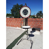 Balanza Comercial Local Antigua Reloj Con Base 25 Kg 