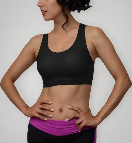 Bra Tipo Top Deportivo Sin Varillas Copas Removibles 8003 | Envío gratis
