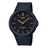 Reloj Casio Mw-240-1e2vdf Hombre 100% Original Color De La Correa Negro Color Del Bisel Negro Color Del Fondo Negro