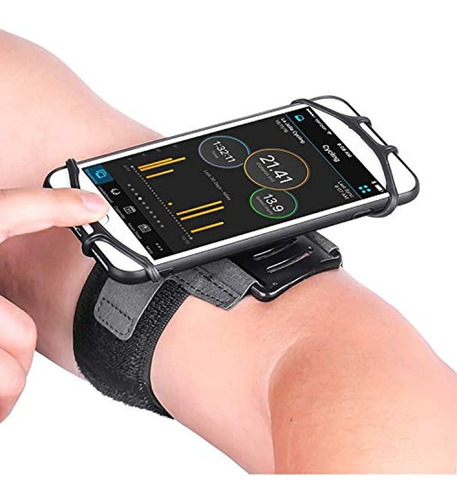 Brazalete Deportivo Ligero Para Celular Universal Negro