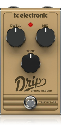 Pedal Efecto Para Guitarra Tc Electronic Drip Spring Reverb Color Marrón