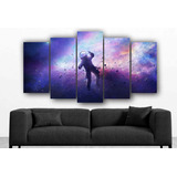 Set De 5 Cuadros Decorativos Canvas Astronauta  09