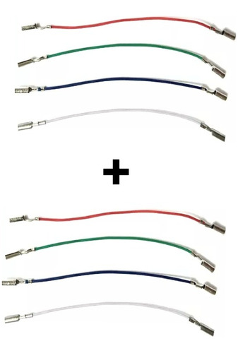 8x Cables Para Tornamesa Cartucho Estéreo Cables De Cabezal