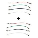 8x Cables Para Tornamesa Cartucho Estéreo Cables De Cabezal
