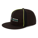 Jockey Mercedes Amg Petronas Motorsport Plana Gorra Negro