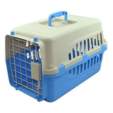 Transportadora Para Perro Y Gato Raza Pequeña Marca Sunny Color Azul Cielo