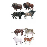 Animales De Granja Toros De Juguete Caballos Vacas
