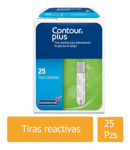 Contour Plus Caja Con 25 Tiras Reactivas