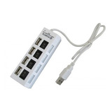 Hub Usb 4 Portas Usb 2.0 Tv Pendrive Mouse Teclado Adaptado