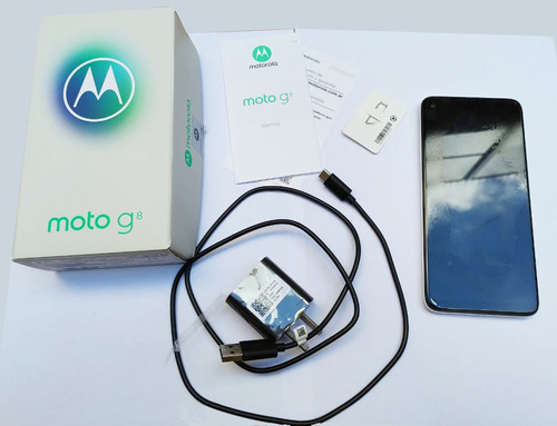 Celular Motorola Moto G8, 64 Gb,  Blanco Perla, 4 Gb Ram