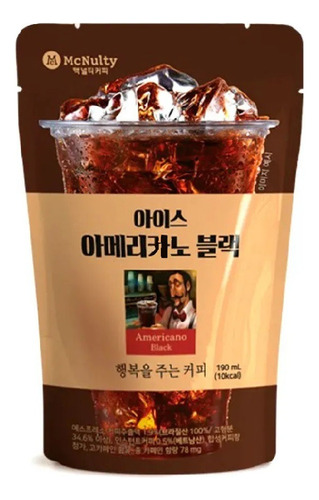 Bebida Coreana Mcnulty Café Americano Negro 190 Ml