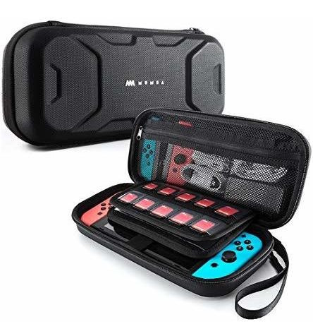 Funda De Transporte Para Nintendo Switch Rigida Color Negro