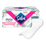 Protectores Saba Diarios V-organic Regulares 40 Unidades