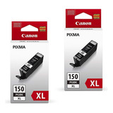 Pack 2 Tintas Canon Pgi-150xl Negras Original  Ip7210 Ix6810