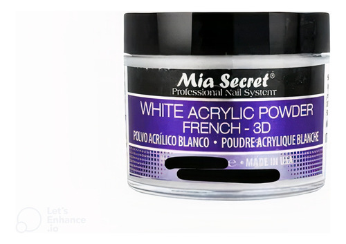 (15grs) White Acrylic Powder (french - 3d) - Mia Secret