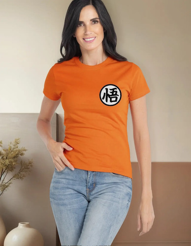 Playera Goku Dragon Ball Logo Dama