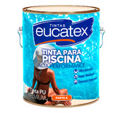 Tinta Pu Para Piscina Epóxi Azul Impermeavél 3,6lt