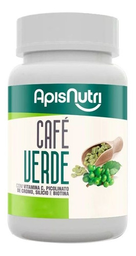 Café Verde Apisnutri 90 - Comprimidos Sabor Sem Sabor