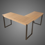 Mesa Escritório Mad Pinus Office Tampo Mdp 1,50cm Industrial