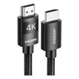 Cable De Video Hdmi 2.0 4k De 3 Metros Ugreen Para Ps5 Xbox